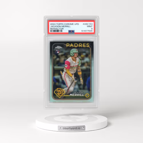 2024 Topps Chrome Update #USC153 Jackson Merrill - Refractor (PSA 9 MINT)