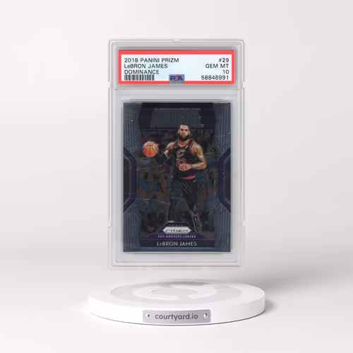 2018 Panini Prizm Dominance #29 LeBron James (PSA 10 GEM MINT)