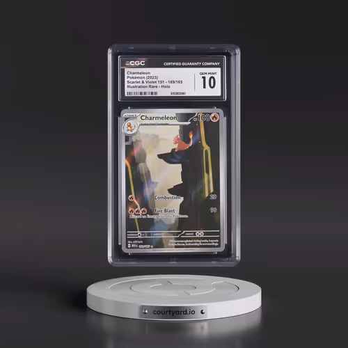 2023 Scarlet & Violet 151 - MEW EN #169/165 Charmeleon - Illustration Rare Holo (CGC 10 GEM MINT)