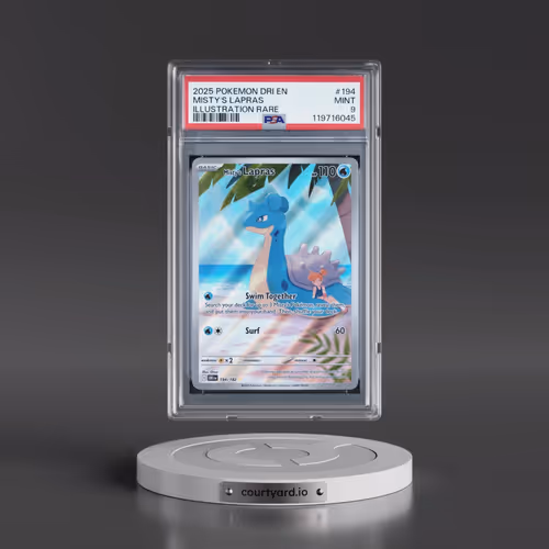 2025 Pokémon Dri EN-Destined Rivals #194 Misty's Lapras - Illustration Rare (PSA 9 MINT)