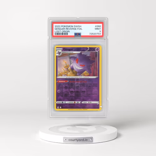 2022 Pokémon Sword & Shield Lost Origin #066 Gengar - Reverse Foil (PSA 9 MINT)