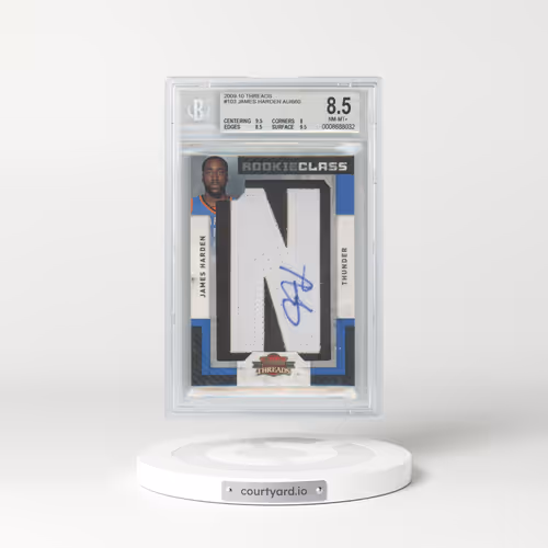 2009 Panini Threads #103 James Harden/660 AU RC (BGS 8.5 NM-MT+)