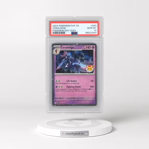 2024 Pokémon Paf EN-Paldean Fates #040 Ceruledge - Pokemon Day 2024 (PSA 10 GEM MINT)