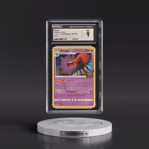 2022 Trick or Trade BOOster #057/198 Gengar - Holo (Pumpkin Stamp) (CGC 9 MINT)