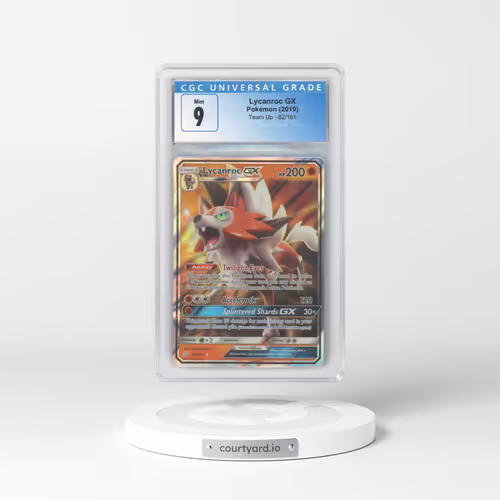 2019 Team Up #82 Lycanroc GX - Holo (CGC 9 MINT)