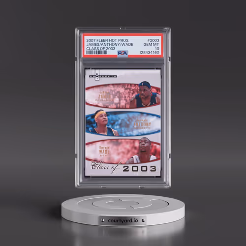 2007 Fleer Hot Prospects Class of #2003 Carmelo Anthony/Dwyane Wade/LeBron James - Class of 2003 (PS