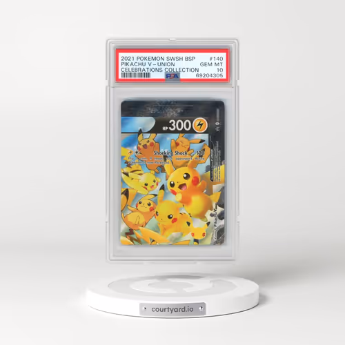 2021 Pokémon Swsh Black Star Promo #140 Pikachu V-Union - Celebrations Collection (PSA 10 GEM MINT)