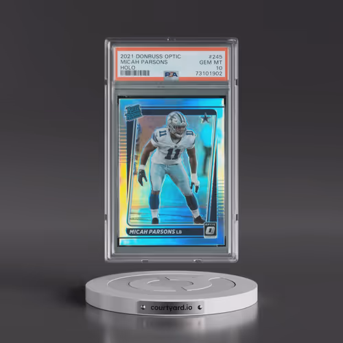 2021 Panini Donruss Optic #245 Micah Parsons - Holo (PSA 10 GEM MINT)