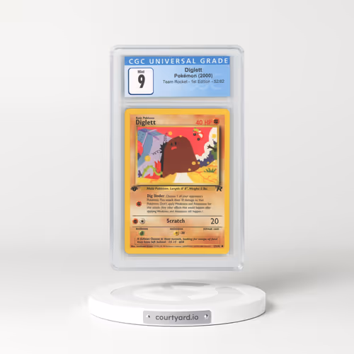 2000 Team Rocket #52/82 Diglett - 1st Edition 1st Edition (CGC 9 MINT)