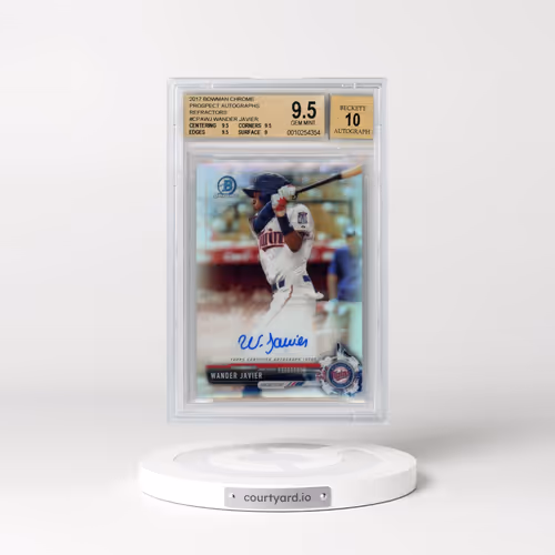 2017 Bowman Chrome Prospect Autographs Refractors #CPAWJ Wander Javier (BGS 9.5 GEM MINT)