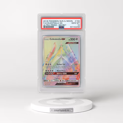 2018 Pokémon Sun & Moon Ultra Prism #162 Celesteela GX - Holo Full Art Secret (PSA 10 GEM MINT)