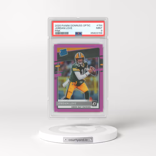 2020 Panini Donruss Optic #154 Jordan Love - Pink (PSA 9 MINT)