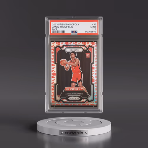 2023 Panini Prizm Monopoly #33 Amen Thompson - Dice (PSA 9 MINT)