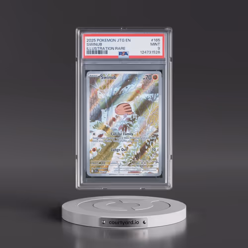 2025 Pokémon Jtg EN-Journey Together #165 Swinub - Illustration Rare (PSA 9 MINT)