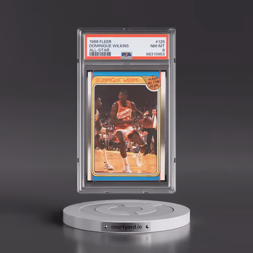 1988 Fleer #125 Dominique Wilkins - All-Star (PSA 8 NM-MT)