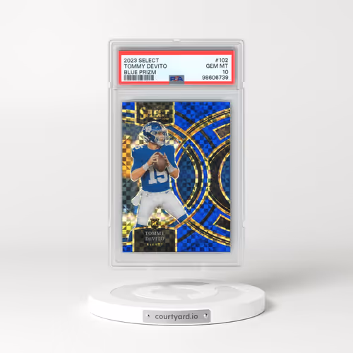 2023 Panini Select #102 Tommy Devito - Blue Prizm (PSA 10 GEM MINT)