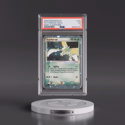 2003 Pokémon EX Ruby & Sapphire #102 Scyther EX - Holo Holo (PSA 5 EX)