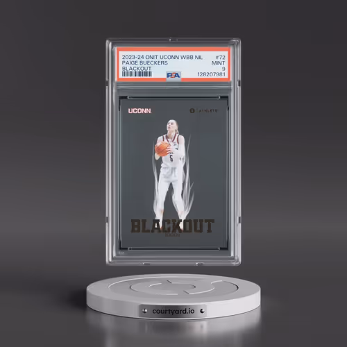 2023 Onit Uconn Women's Basketball Nil Blackout #72 Paige Bueckers (PSA 9 MINT)