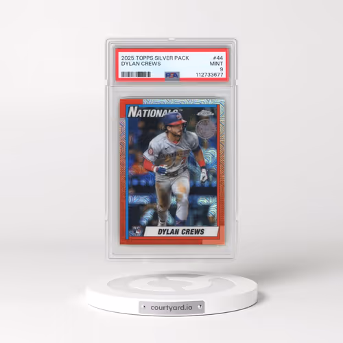 2025 Topps Silver Pack 1990 Chrome Promo #44 Dylan Crews (PSA 9 MINT)