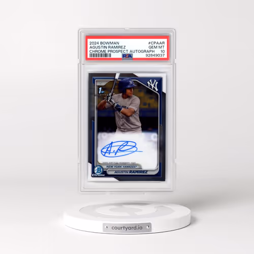 2024 Bowman Chrome Prospect Autographs #CPAAR Agustin Ramirez (PSA 10 GEM MINT)