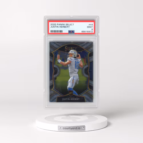 2020 Panini Select #44 Justin Herbert (PSA 9 MINT)