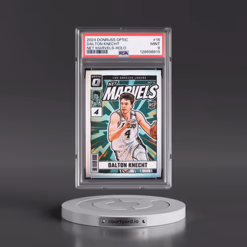 2024 Panini Donruss Optic Net Marvels #16 Dalton Knecht - Holo (PSA 9 MINT)