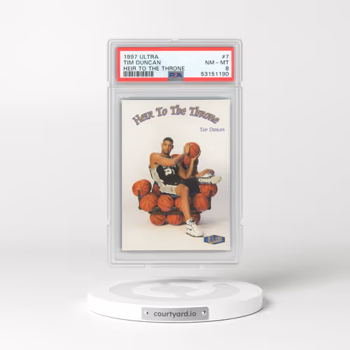 1997 Ultra Heir to the Throne #7 Tim Duncan (PSA 8 NM-MT)