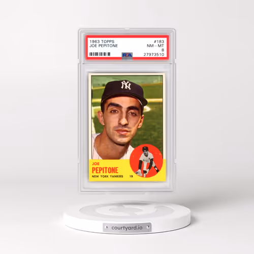 1963 Topps #183 Joe Pepitone (PSA 8 NM-MT)