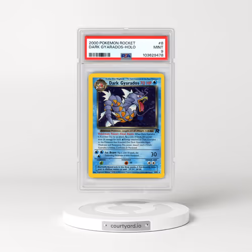 2000 Pokémon Rocket #8 Dark Gyarados - Holo (PSA 9 MINT)