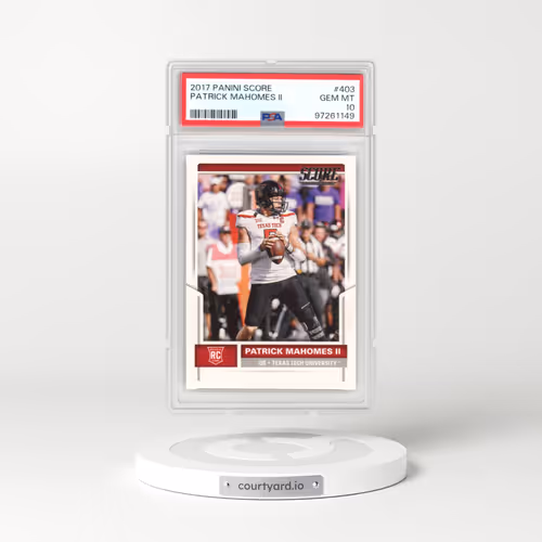 2017 Panini Score #403 Patrick Mahomes II (PSA 10 GEM MINT)