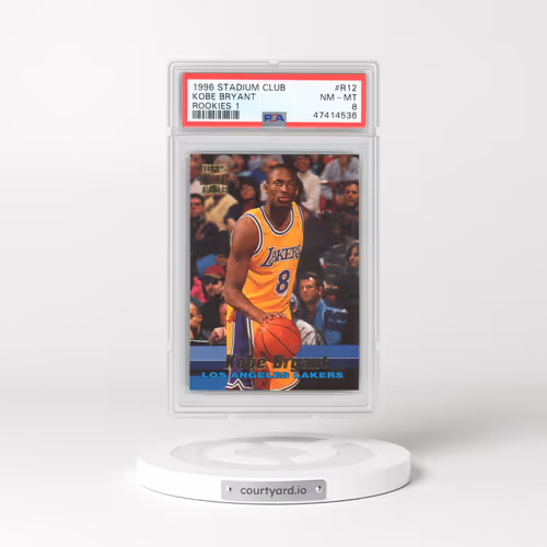 1996 Stadium Club Rookies 1 #R12 Kobe Bryant (PSA 8 NM-MT)