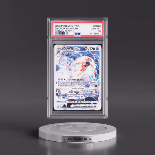 2023 Pokémon Sword and Shield Crown Zenith #GG46 Deoxys Vstar - Full Art (PSA 10 GEM MINT)
