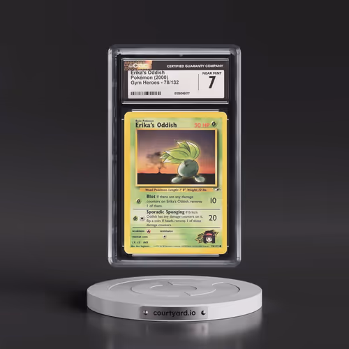 2000 Gym Heroes #78/132 Erika's Oddish (CGC 7 NM)