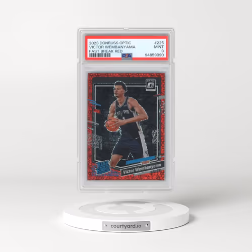 2023 Panini Donruss Optic #225 Victor Wembanyama - Fast Break Red (PSA 9 MINT)