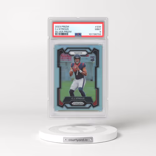 2023 Panini Prizm #339 CJ Stroud - Silver Prizm (PSA 9 MINT)