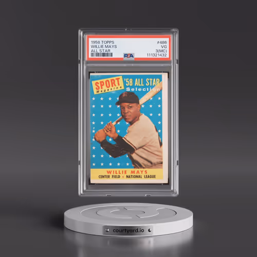 1958 Topps #486 Willie Mays - All Star (PSA 3 VG)