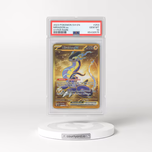 2023 Pokémon Svi EN-Scarlet & Violet #253 Miraidon EX - Holo Hyper Rare (PSA 10 GEM MINT)