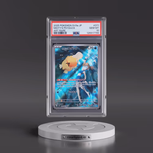 2025 Pokémon Sv9a-Hot Wind Arena #071 Misty's Psyduck - Art Rare (PSA 10 GEM MINT)