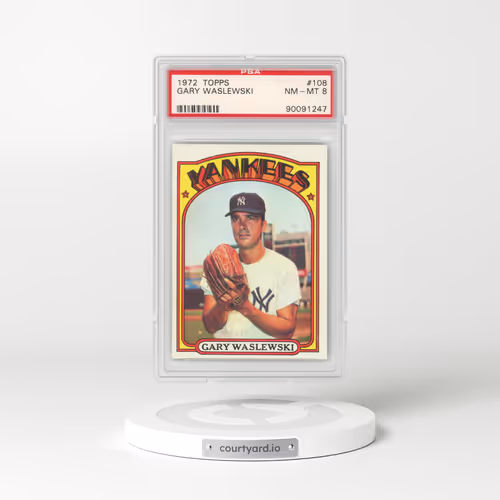 1972 Topps #108 Gary Waslewski (PSA 8 NM-MT)