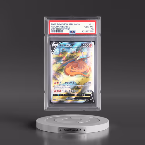 2022 Pokémon Sword & Shield Vstar Universe #211 Charizard V - Holo Full Art (PSA 10 GEM MINT)