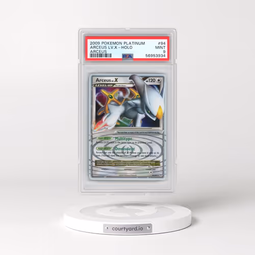 2009 Pokémon Platinum Arceus #94 Arceus LV.X - Holo (PSA 9 MINT)