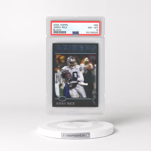 2004 Topps #85 Jerry Rice - Black (PSA 8 NM-MT)