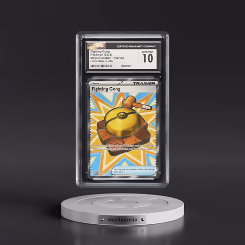 2025 Mega Evolution - MEG EN #168/132 Fighting Gong - Ultra Rare Holo (CGC 10 GEM MINT)