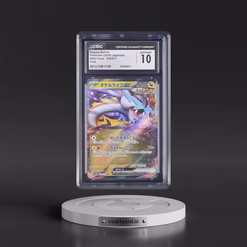2024 Pokémon Sv5k-Wild Force #053 Raging Bolt EX - Holo (CGC 10 GEM MINT)
