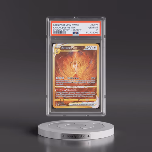 2023 Pokémon Sword and Shield Crown Zenith #GG70 Arceus Vstar - Full Art Secret (PSA 10 GEM MINT)