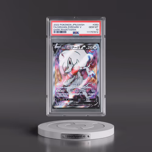 2022 Pokémon Sword & Shield Dark Phantasma #083 Hisuian Zoroark V - Holo Full Art (PSA 10 GEM MINT)