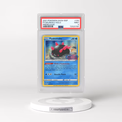 2021 Pokémon Swsh Black Star Promo #169 Pyukumuku - Holo Prerelease (PSA 9 MINT)