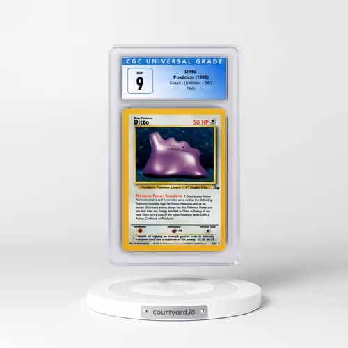 1999 Fossil #3/62 Ditto - Galaxy Star Holo (CGC 9 MINT)