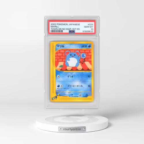 2002 Pokémon the Town on No Map #024 Marill - 1st Edition (PSA 10 GEM MINT)