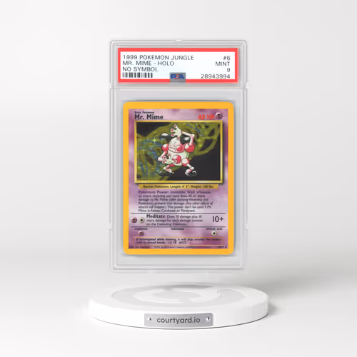 1999 Jungle #6 Mr. Mime - Holo No Set Symbol (PSA 9 MINT)